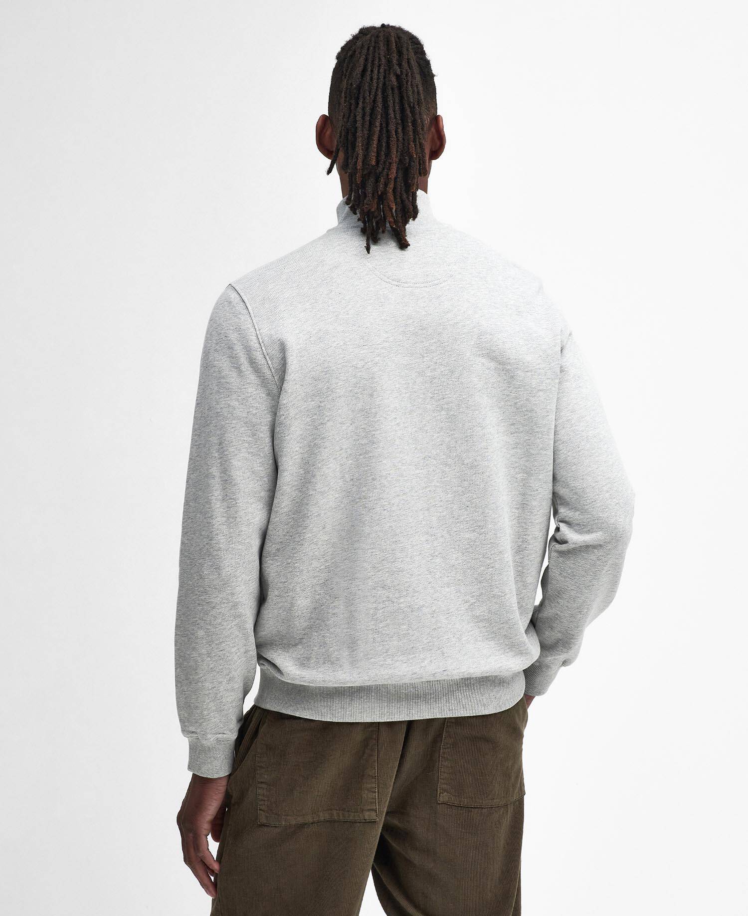 Beckhill Quarter-Zip Sweatshirt Grey Marl image number 2