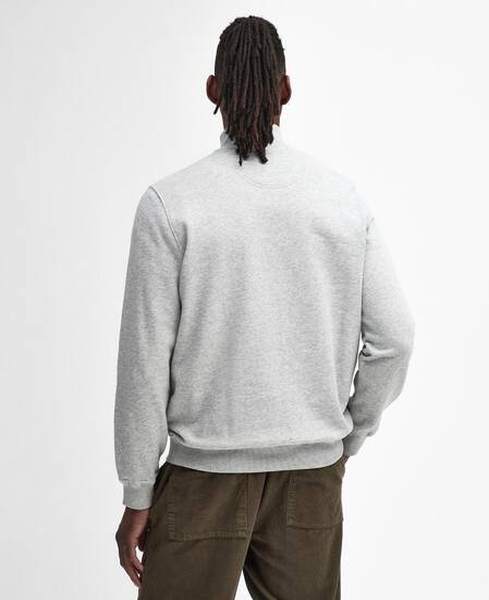 Beckhill Half-Zip Sweatshirt Grey Marl