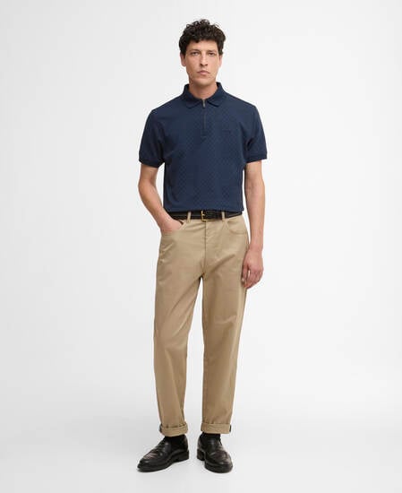 Hockham Tailored Polo Shirt Navy
