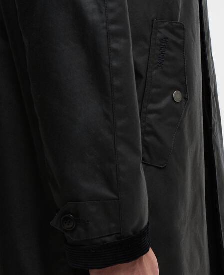 Barbour x Baracuta Car Coat Tyne Waxed Navy