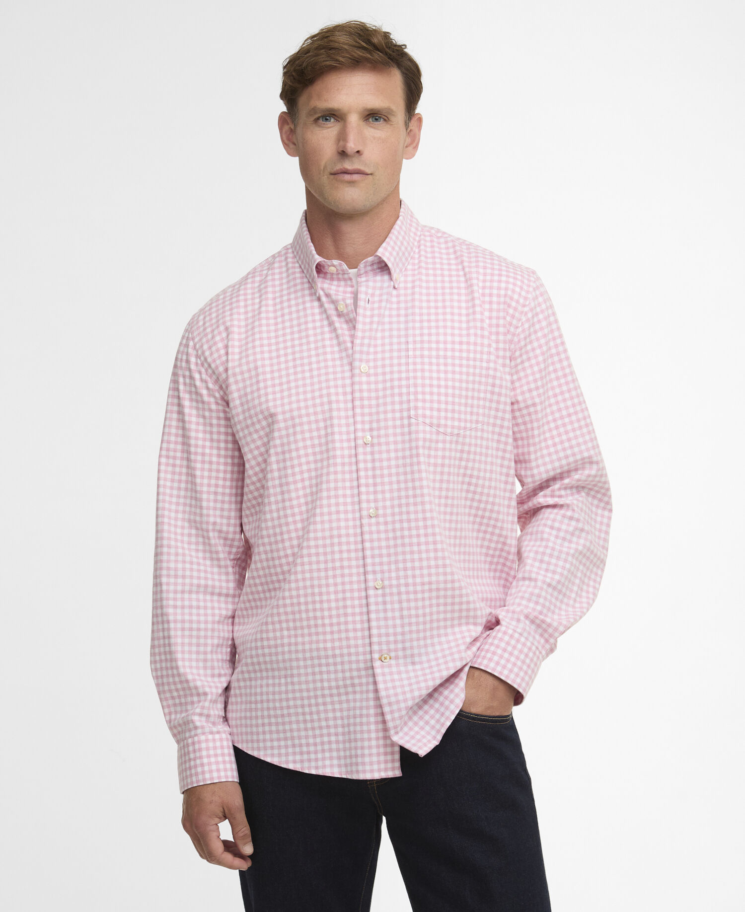 Hemd Gingham Aukside Regular Pink