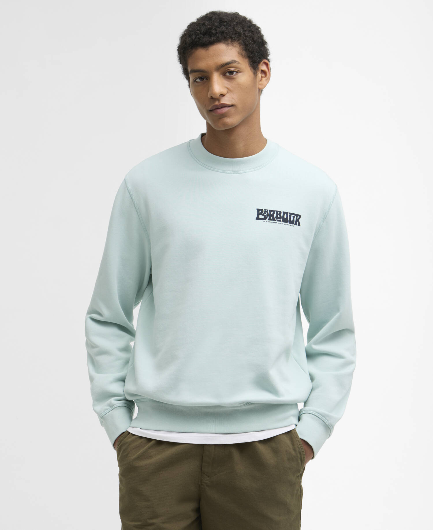 Livingstone Crew Neck Jumper Mint Blue image number 0