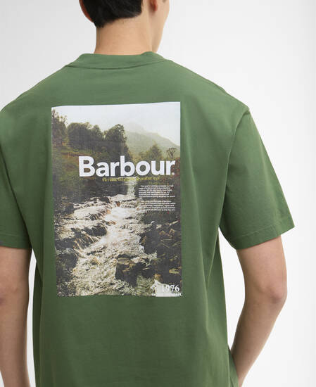 T-shirt oversize con stampa 1976 Racing Green