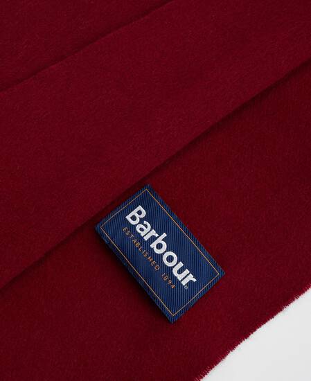 Plain Lambswool Scarf Biking Red
