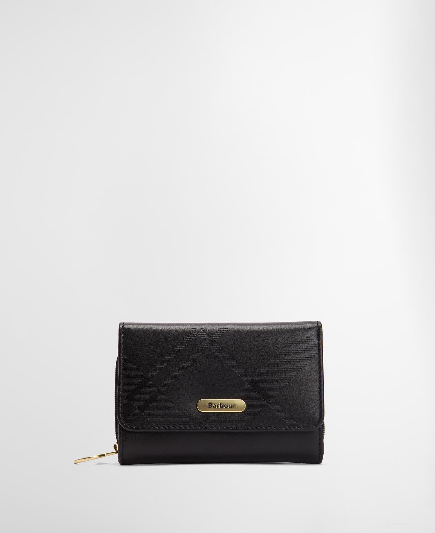Ledertasche Rosa French Black/ Deboss Tartan