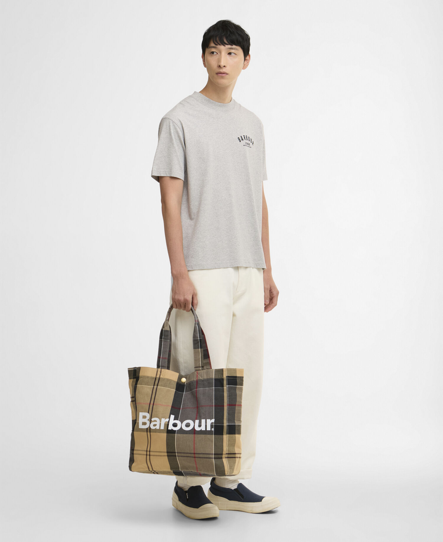 1966 Graphic Oversized T-Shirt Grey Marl