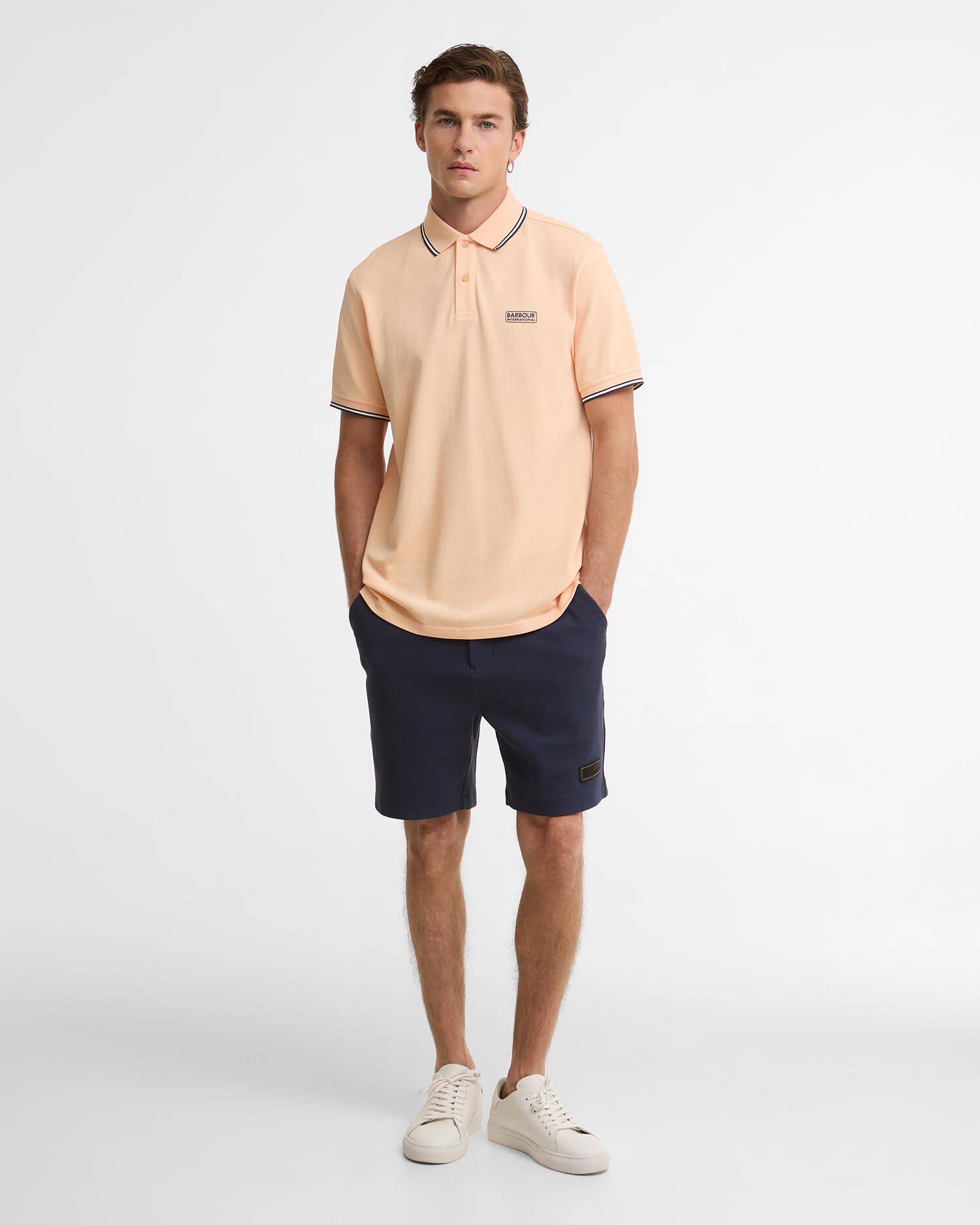 Poloshirt Evan Short-Sleeved Bleached Apricot image number 1
