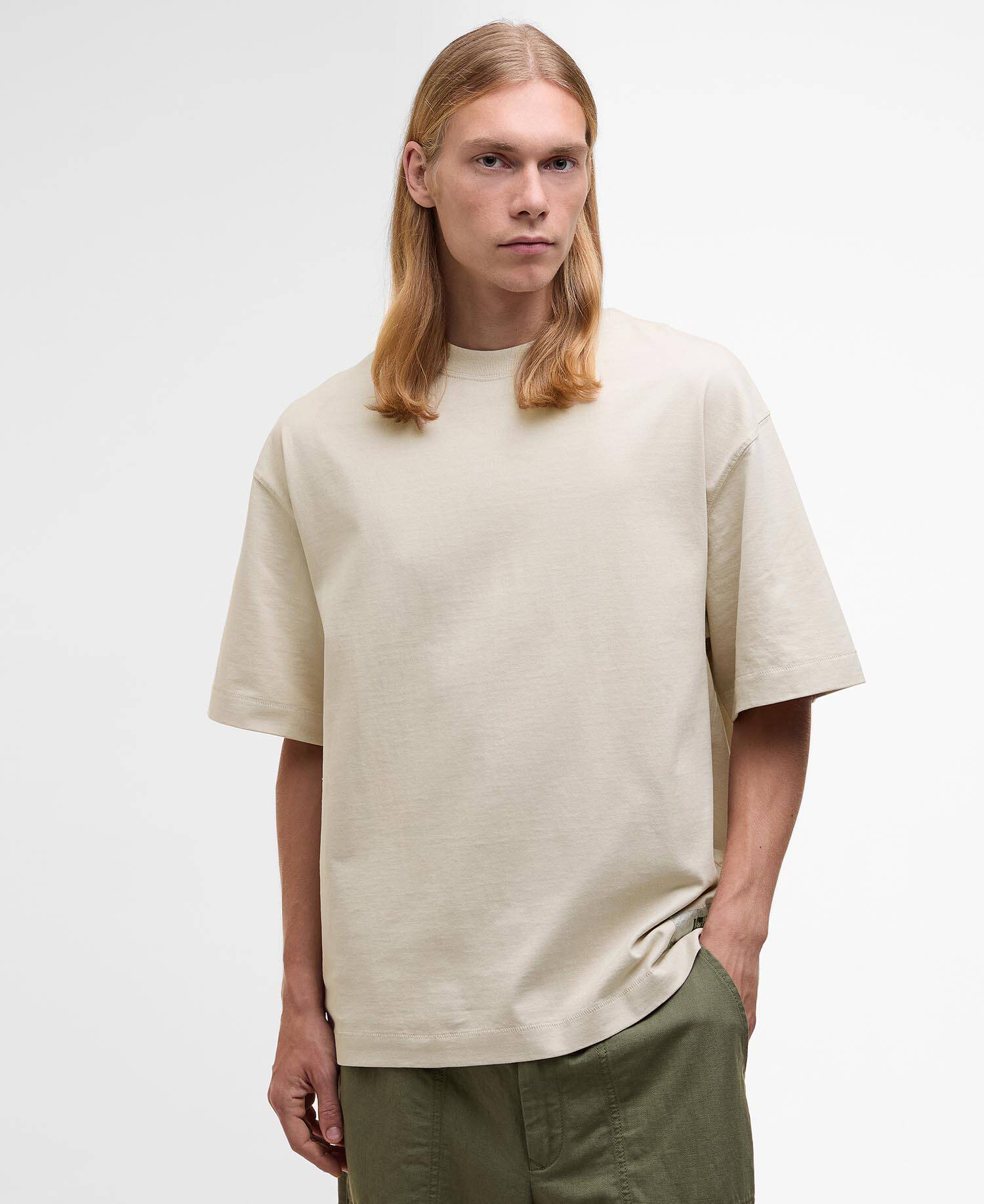 Barbour x Kaptain Sunshine Short-Sleeved T-Shirt Clay image number 0