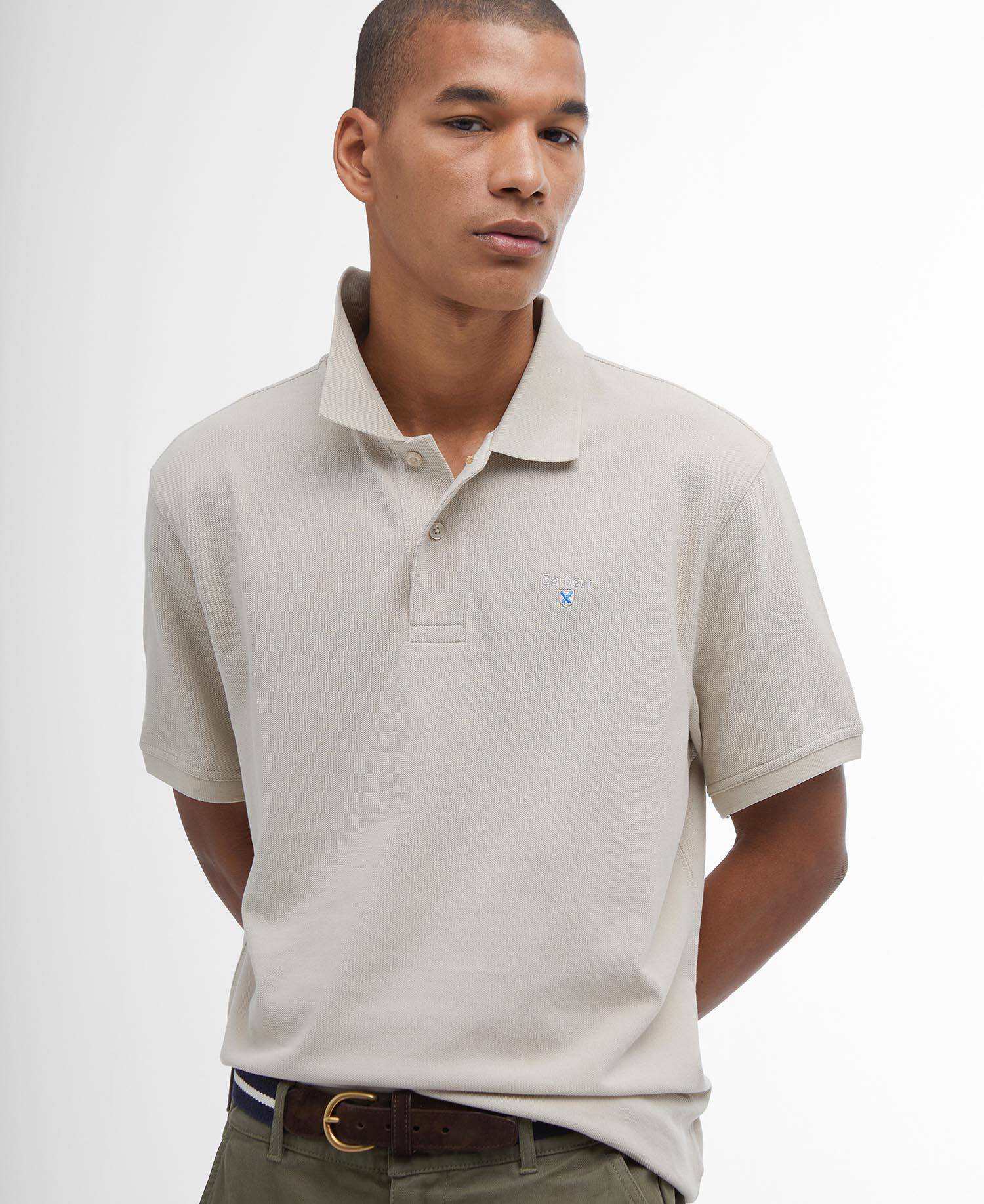 Sports Short-Sleeved Polo Shirt Mist image number 3