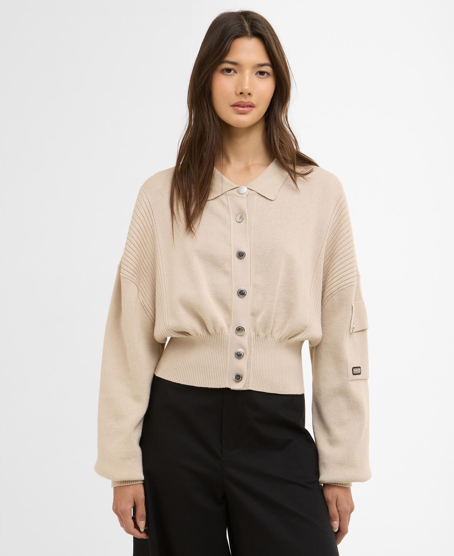 Gigi Knitted Bomber Cement