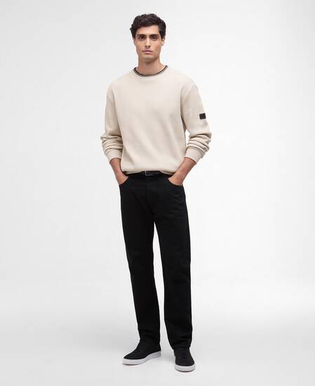 Pullover Callum Tipped Rundhalsausschnitt Mist