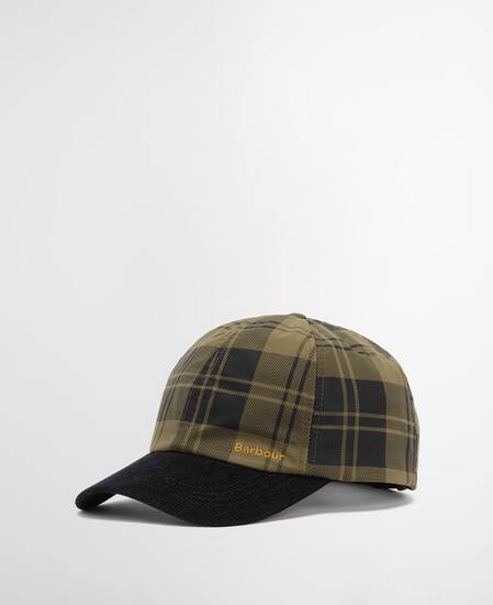 Elaine Tartan Cap Olive Check