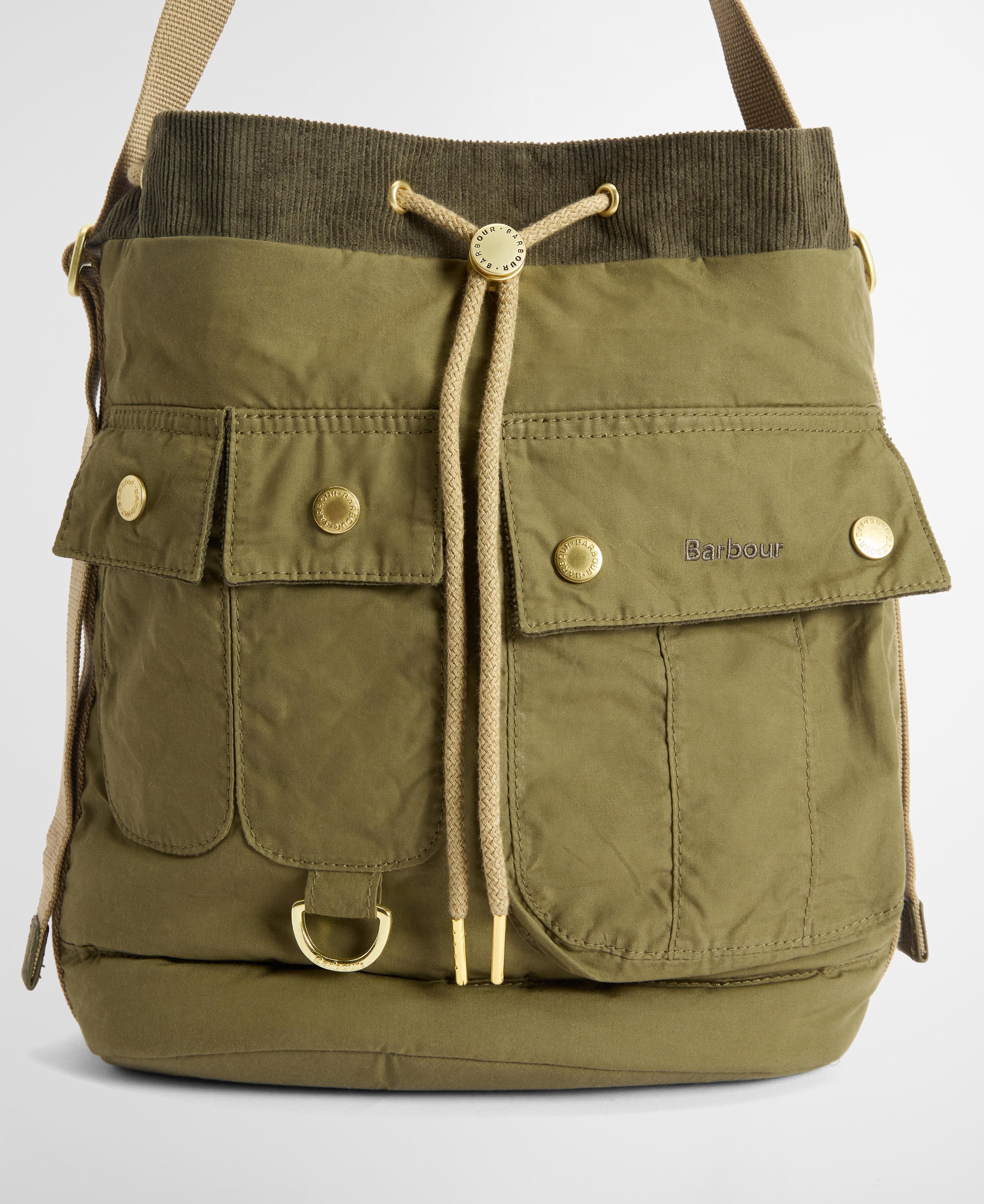 Borsa tote con coulisse Mia Dusky Green