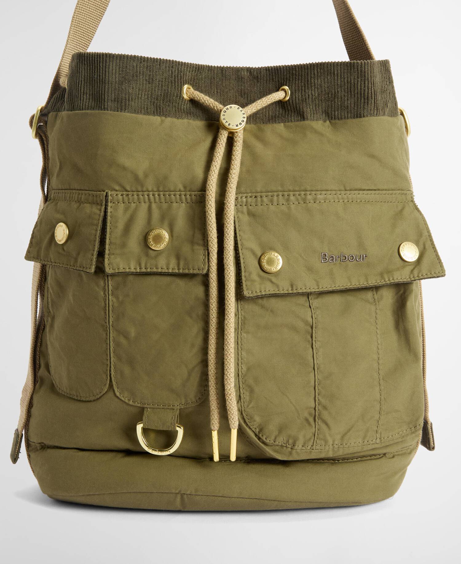 Borsa tote con coulisse Mia Dusky Green image number 6