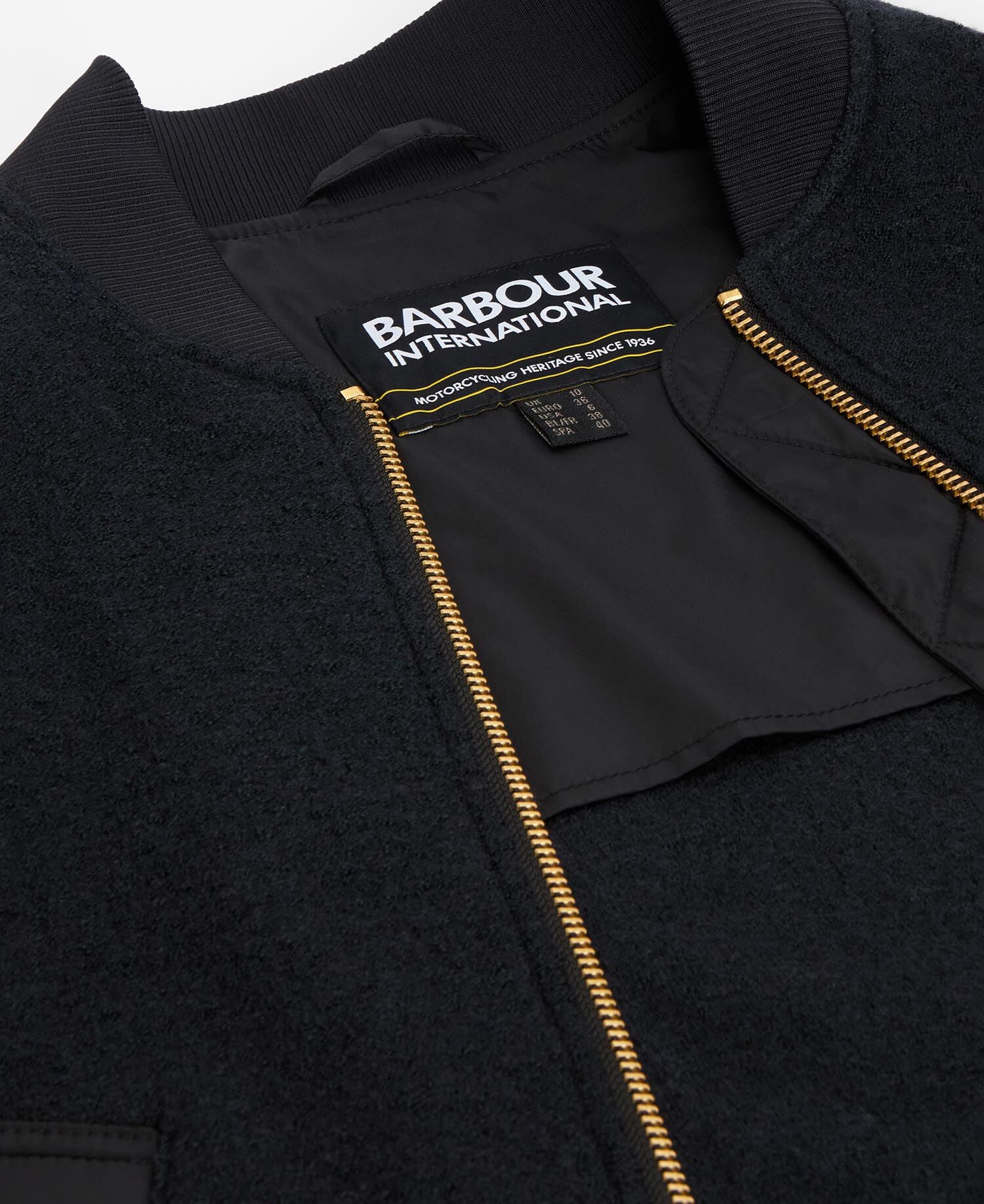 Bomber in lana Monique Black