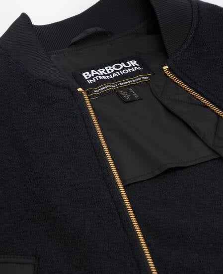 Bomber in lana Monique Black