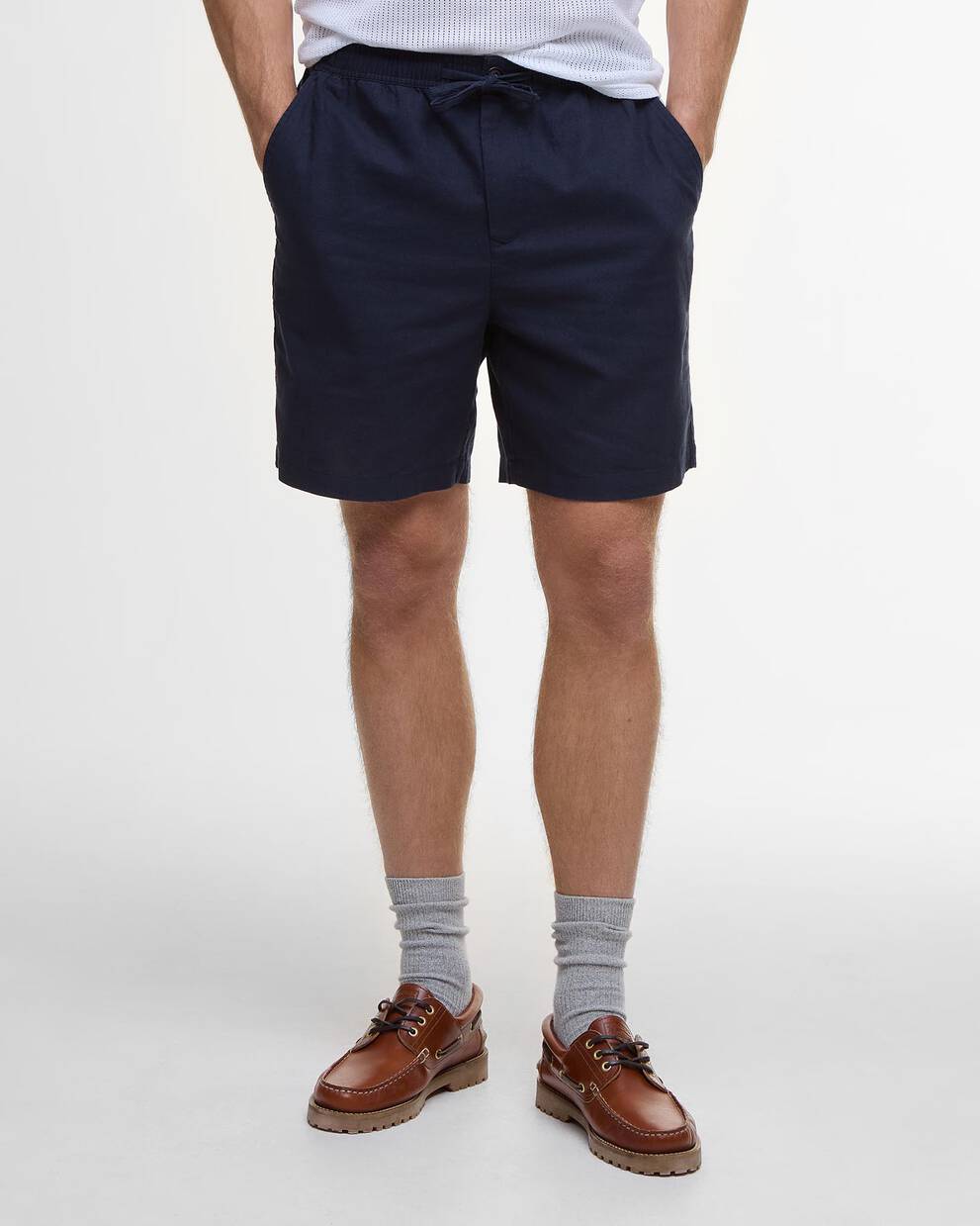 Cotton Linen Relaxed Shorts