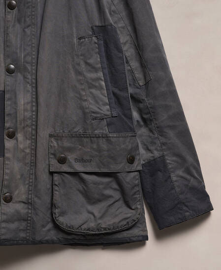 Barbour Re-Loved Men's Ashby Waxed Jacket - Size S Navy
