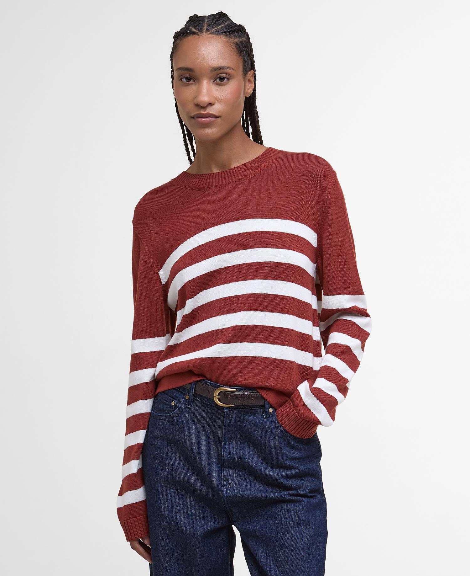 Demi Striped Crew Neck Jumper image number 0