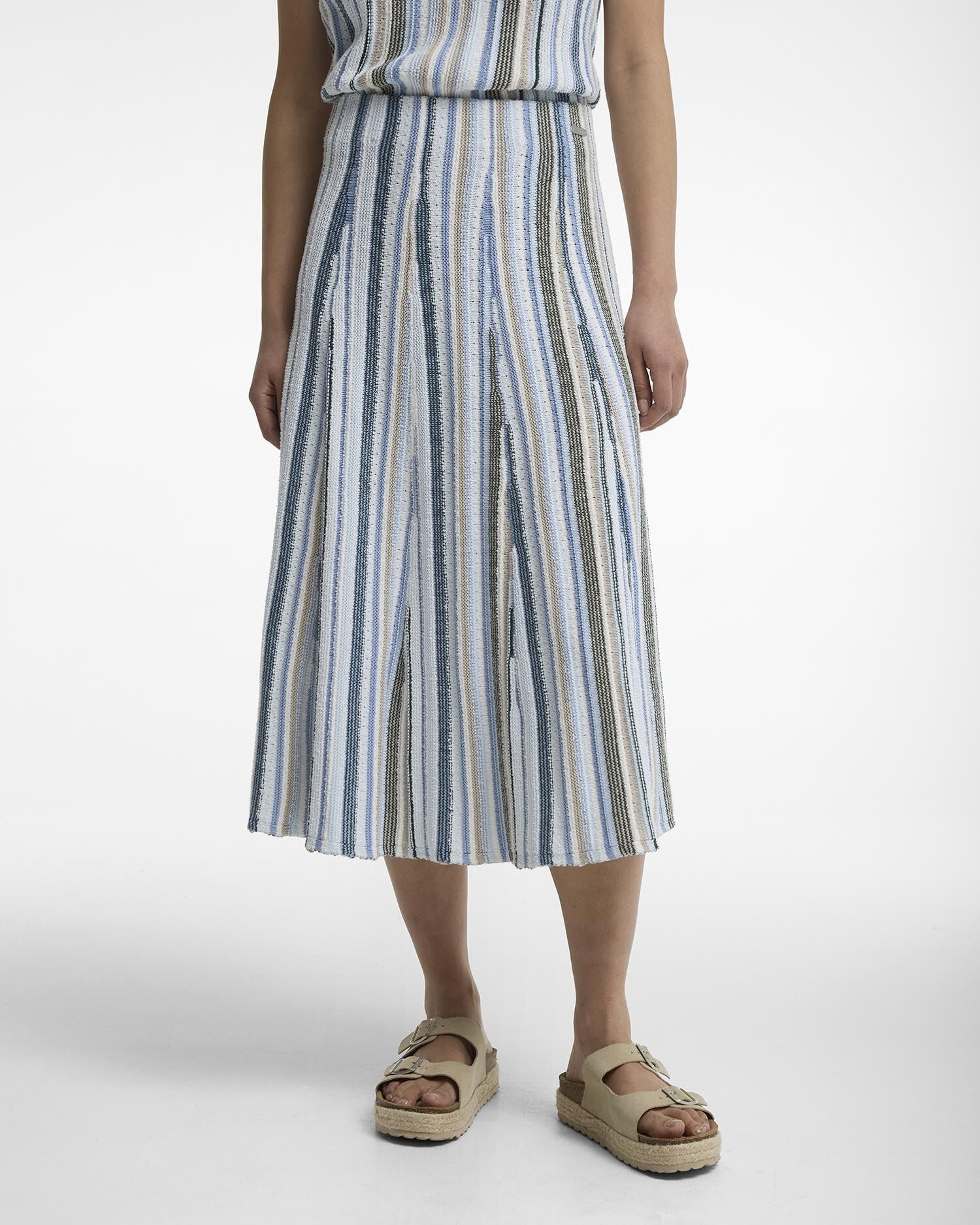 Gonna midi in maglia Josie Multi