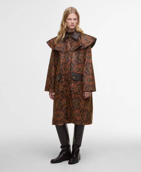 Giacca cerata Luana Barbour FARM Rio Pineapple/Green Heart Print