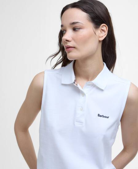 Bowford Sleeveless Polo Shirt White