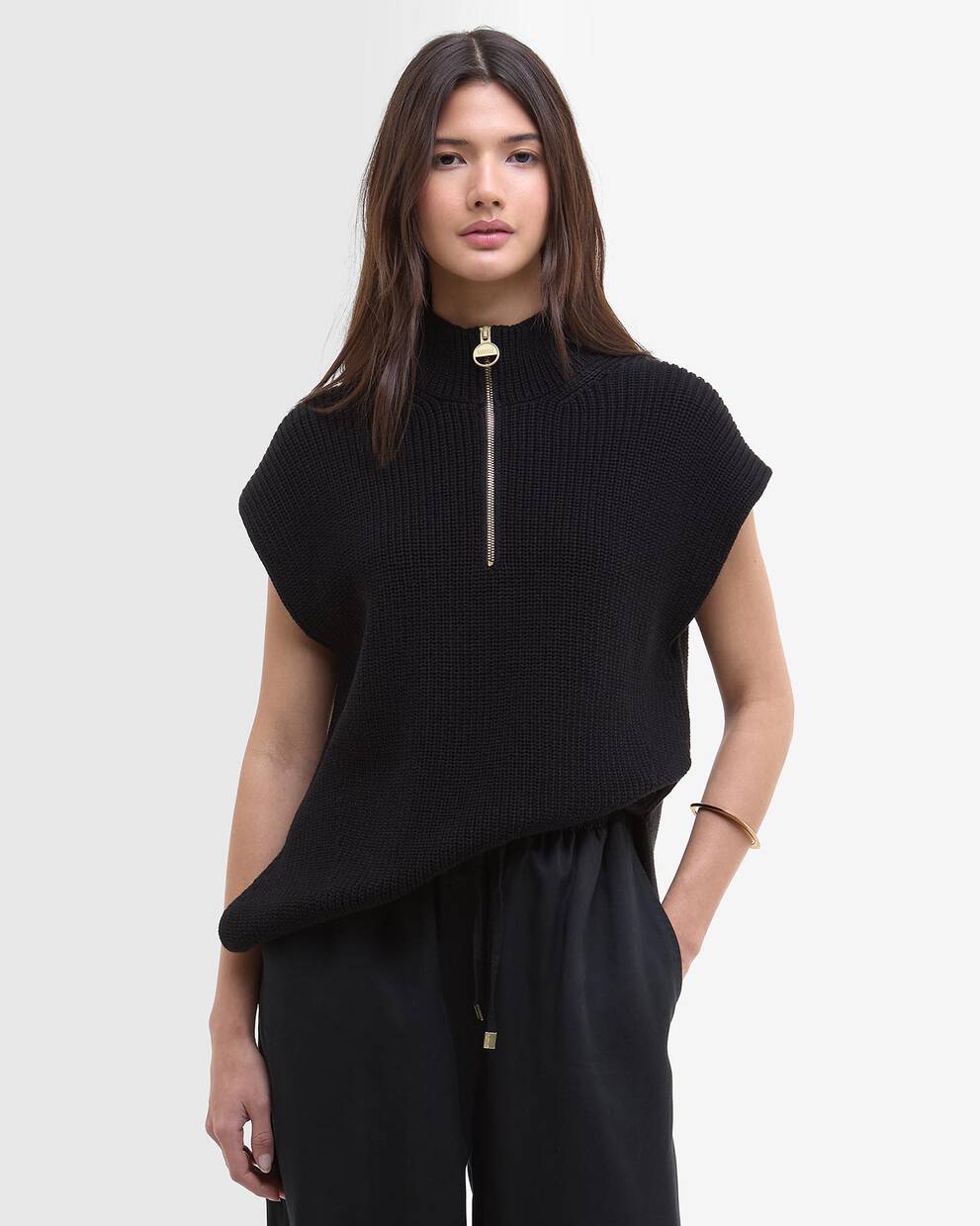 Clara Sleeveless Knitted Jumper