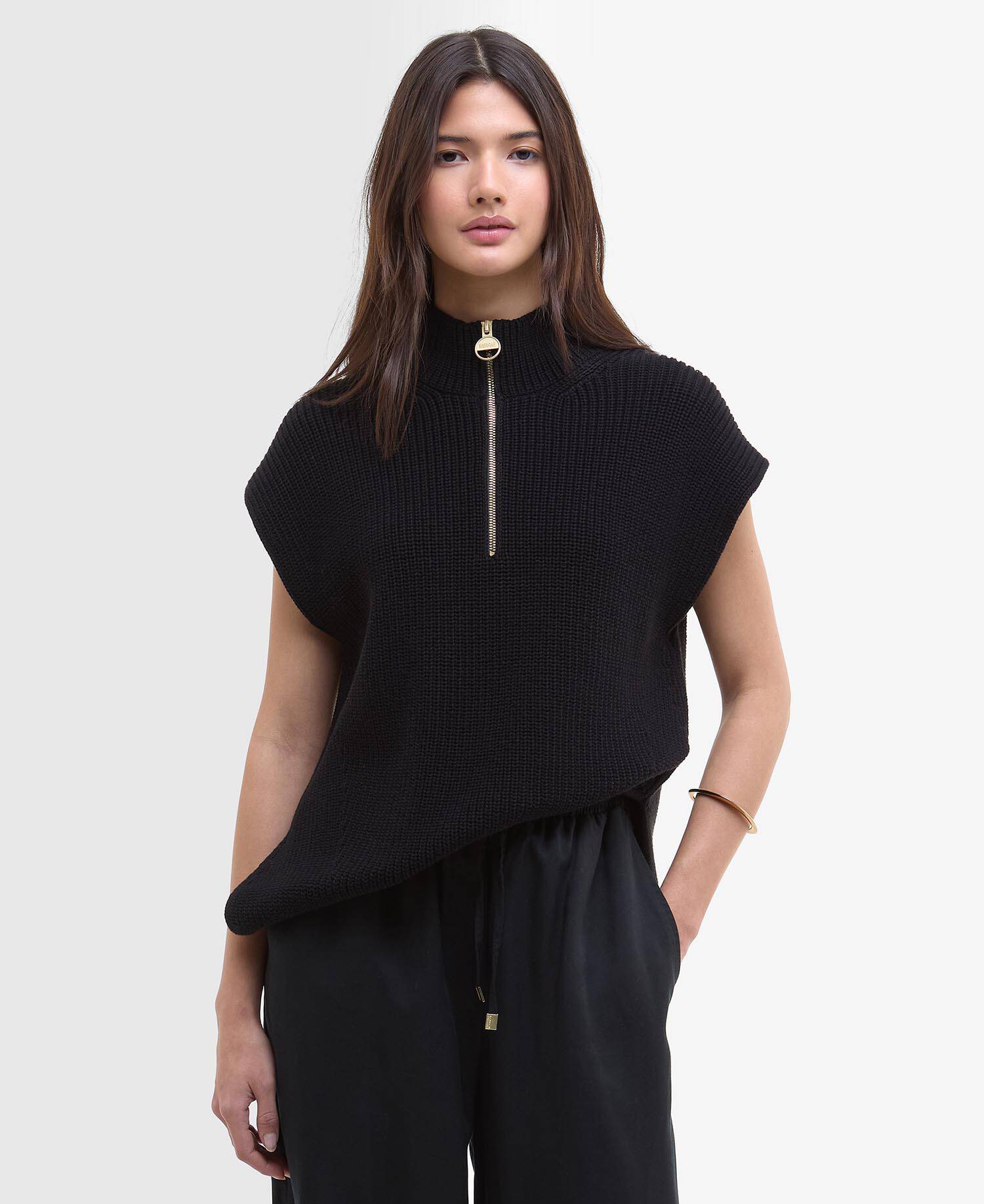 Clara Sleeveless Knitted Jumper image number 0