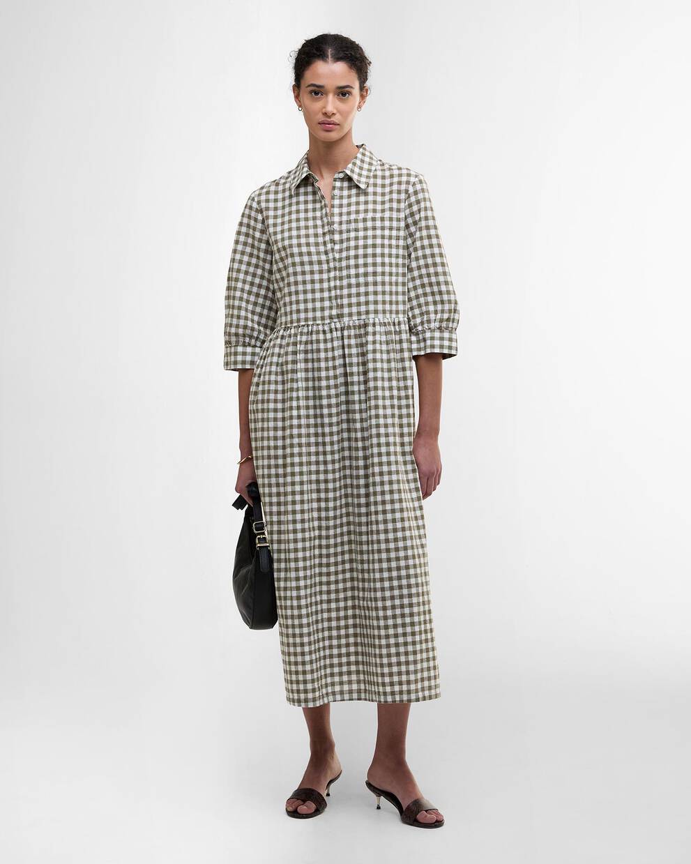 Adele Gingham Midi Dress