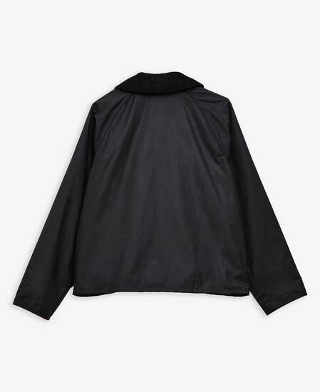 Women's Spey Waxed Jacket Black Cardinal