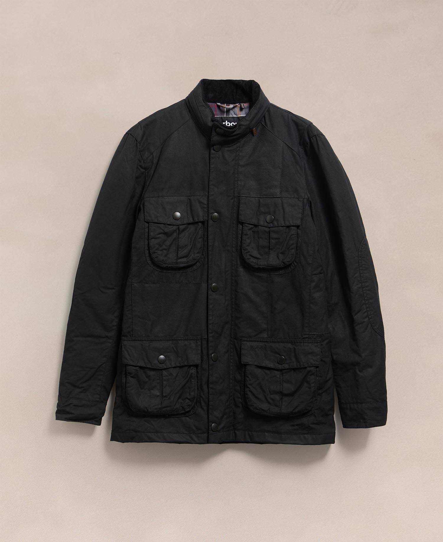 Barbour Re-loved Men's Corbridge Waxed Jacket - Size M Black image number 0