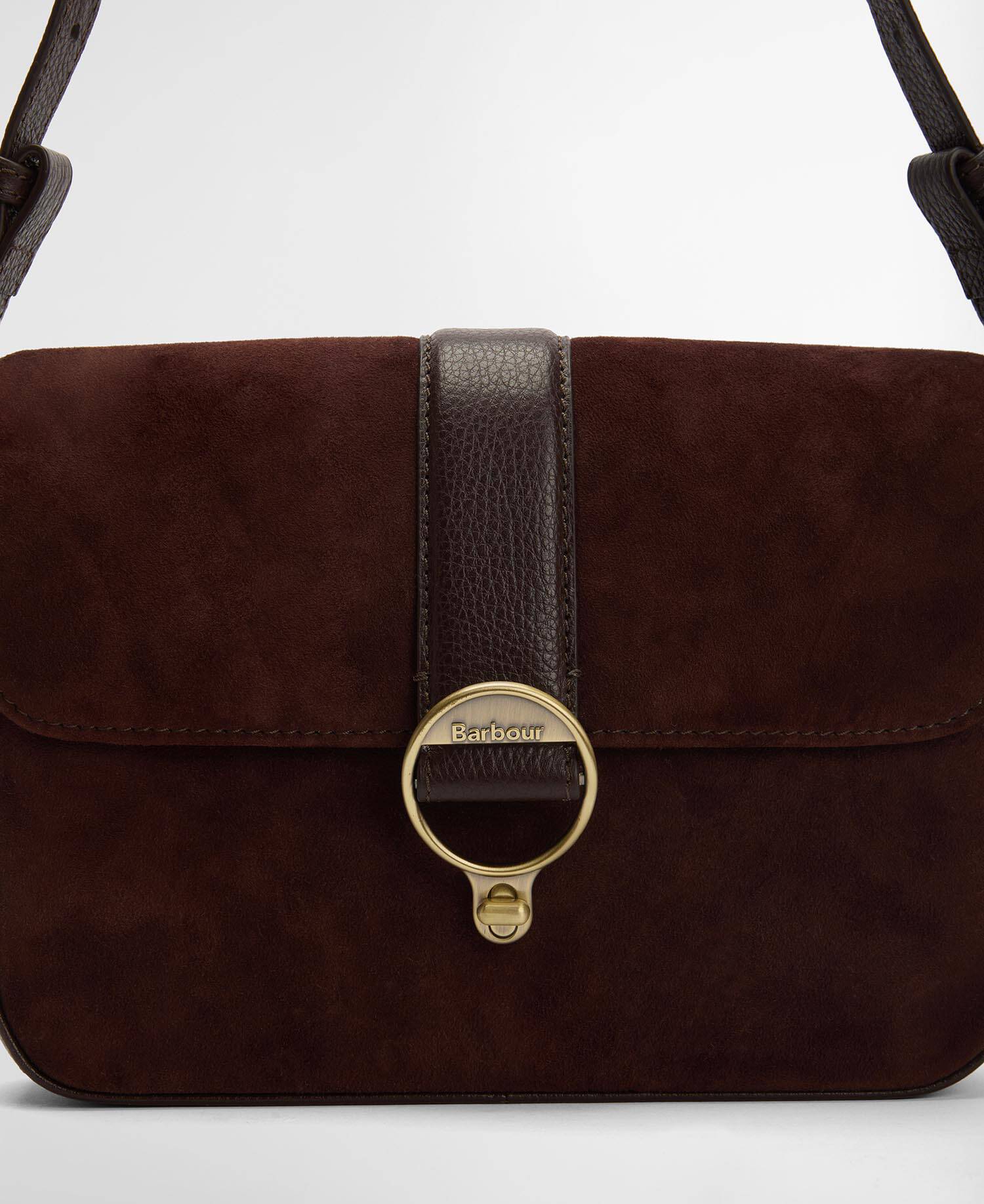Wildledertasche Rosa Crossbody Dark Brown image number 3
