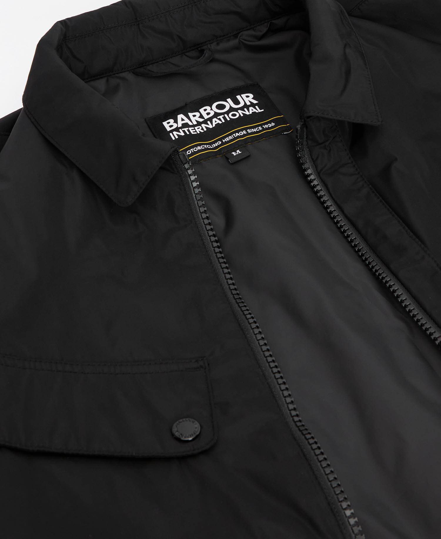 Padded Ariel Shirt Jacket Black image number 5