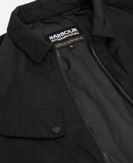 Padded Ariel Shirt Jacket Black