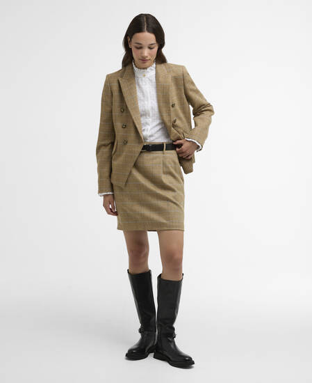 Mini gonna Petunia Soft Blue Tweed