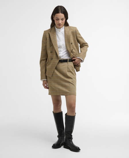 Mini gonna Petunia Soft Blue Tweed