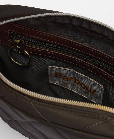 Borsa trapuntata a tracolla Olive