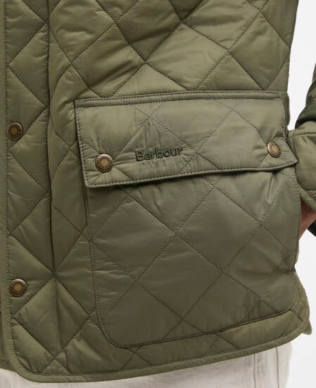 City Bedale Quilted Jacket Dusty Olive