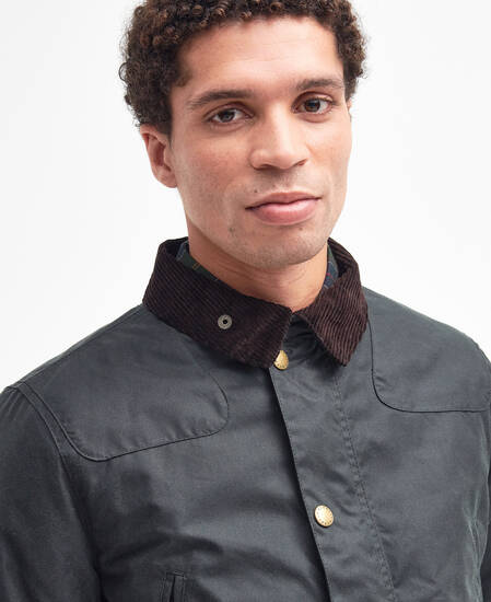 Reelin Waxed Jacket Sage