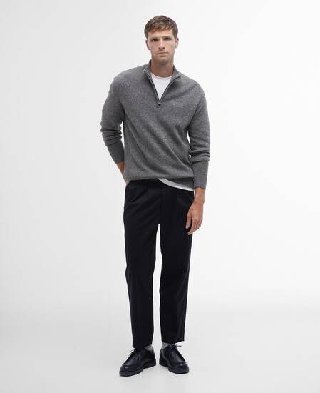 Essential Tisbury Half-Zip Jumper Classic Grey
