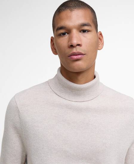 Hector Rollneck Jumper Mist Marl