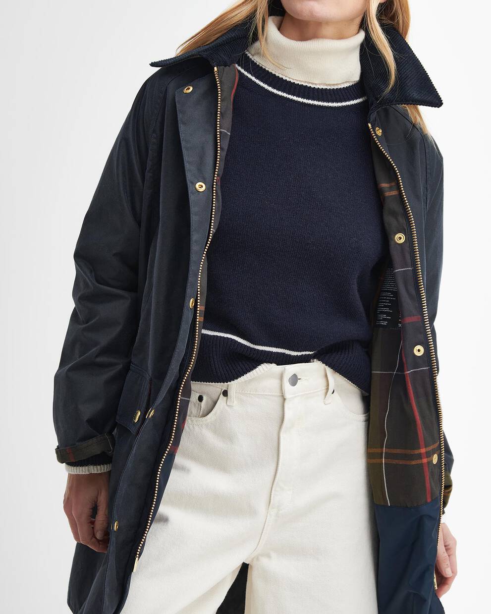 Long Beadnell Waxed Jacket