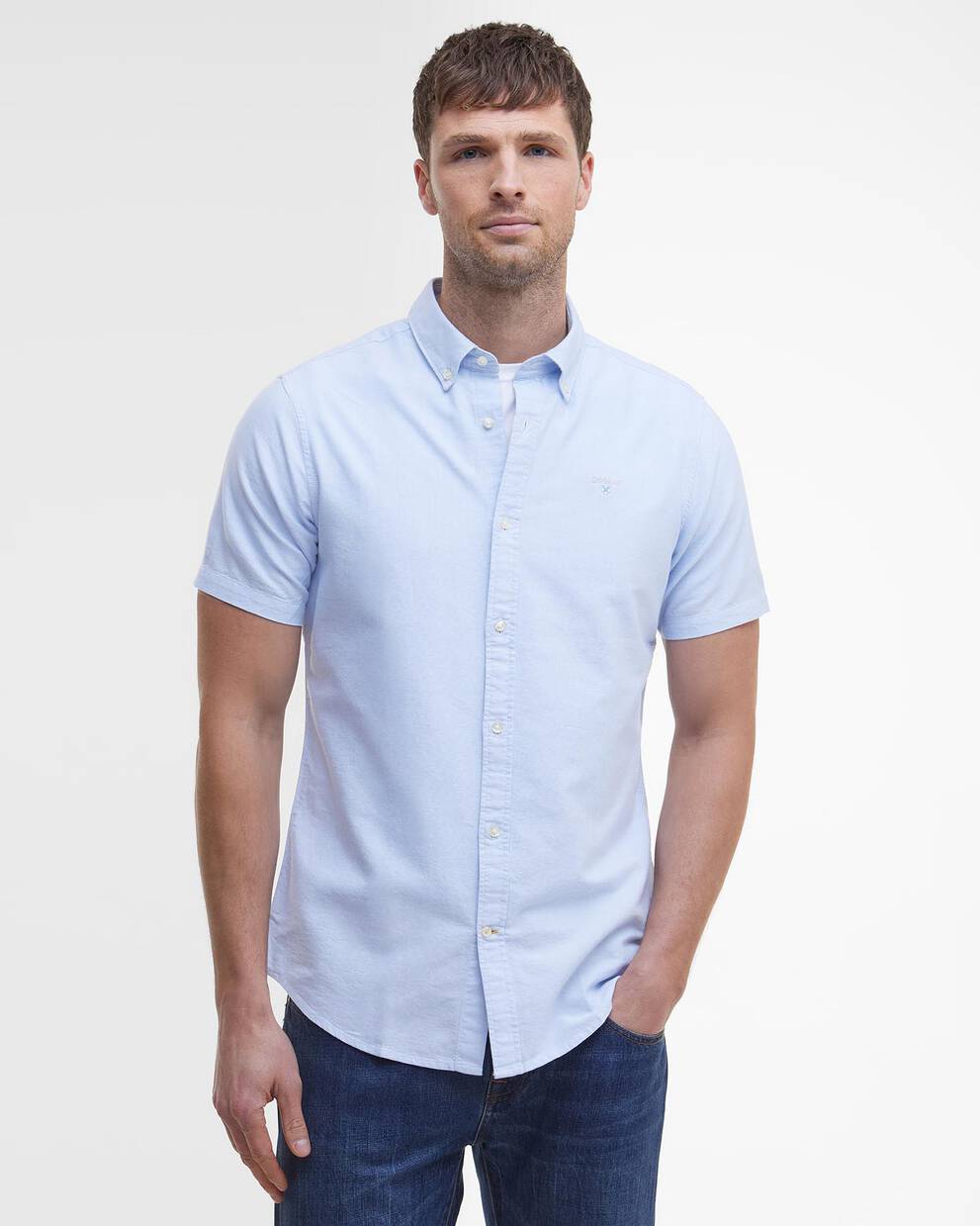 Oxtown Oxford Tailored Short-Sleeved Shirt