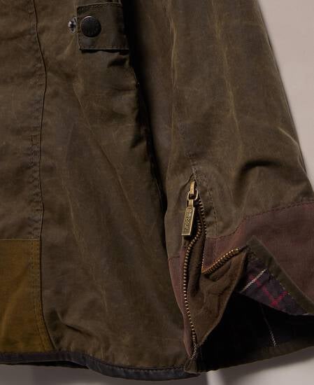 Barbour Re-loved Women's Utility Waxed Jacket - Size 14 Olive