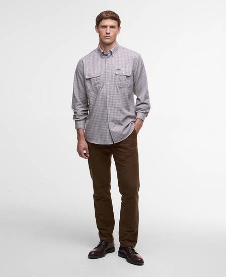 Fenn Regular Gingham Shirt Fired Brick