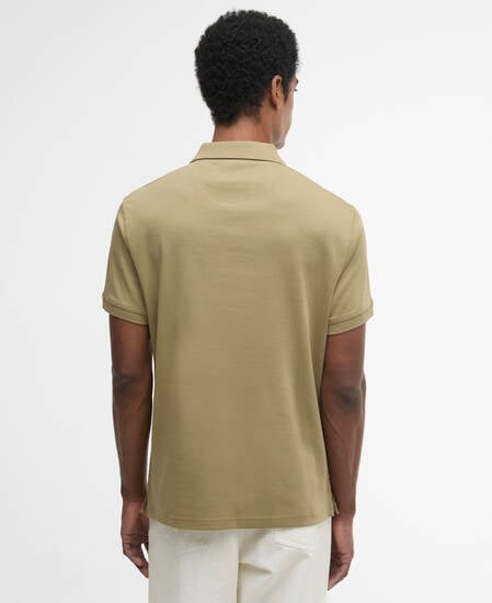 Hylton Short-Sleeved Polo Shirt Bleached Olive