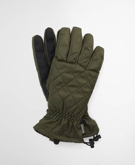 Joni Waterproof Quilted Gloves Forest