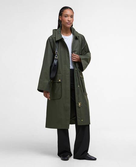 Maude Waterproof Jacket Olive/Ancient Tartan