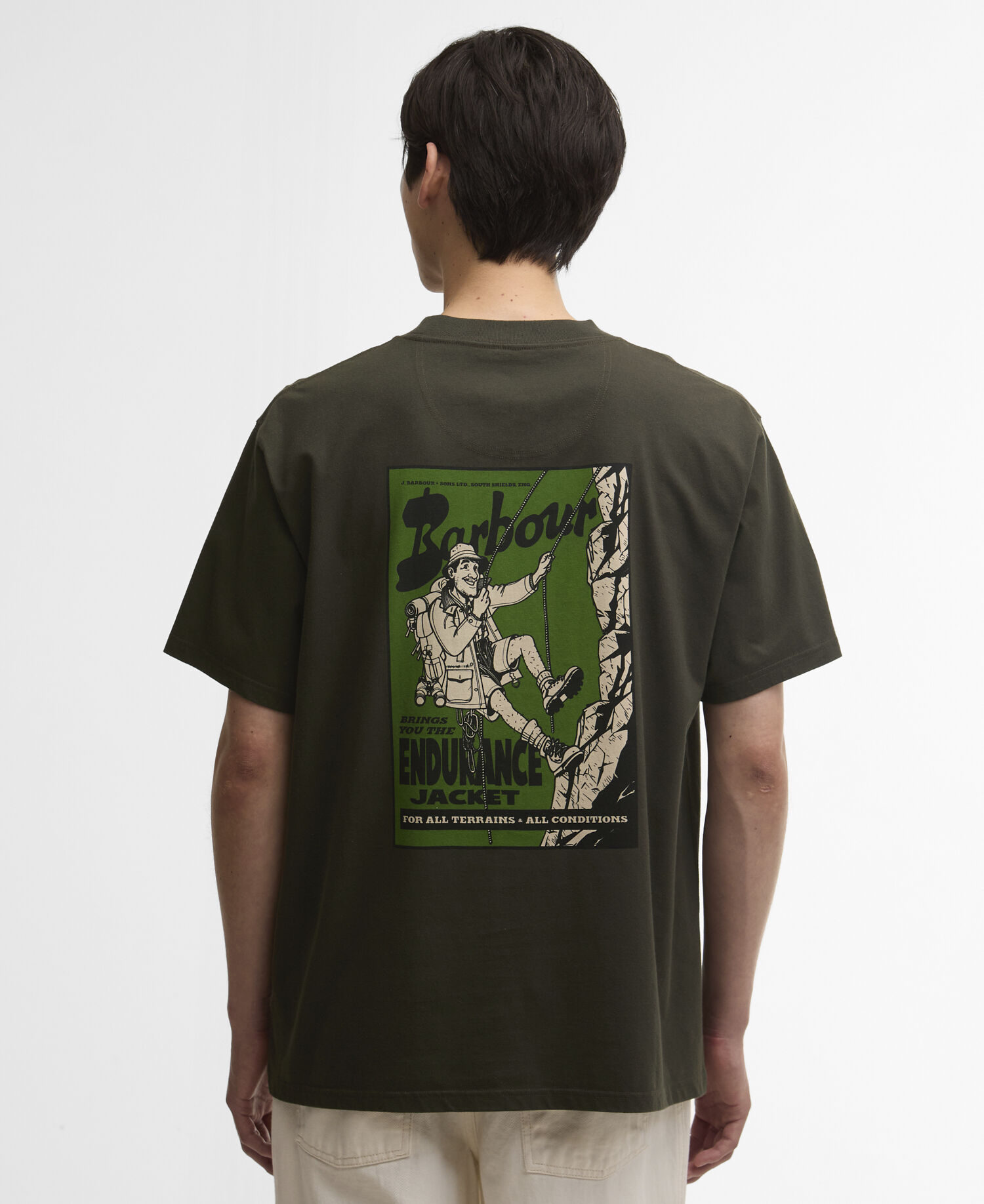 T-Shirt Terrain Oversized Graphic Archive Olive