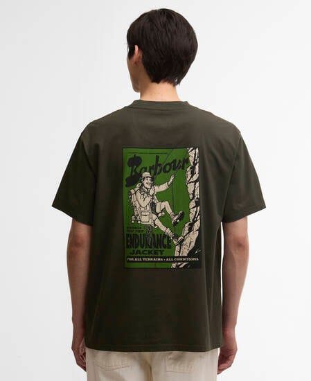 T-Shirt Terrain Oversized Graphic Archive Olive